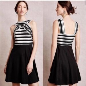 💥HP💥 Anthropologie Maeve crosswise flare bandage top dress